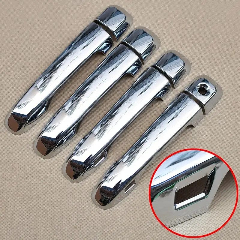 สําหรับ Toyota Prado 150 Land Cruiser Prado J150 2010- 2019 LC150 LC200 Chrome ภายนอกรถประตูสติกเกอร