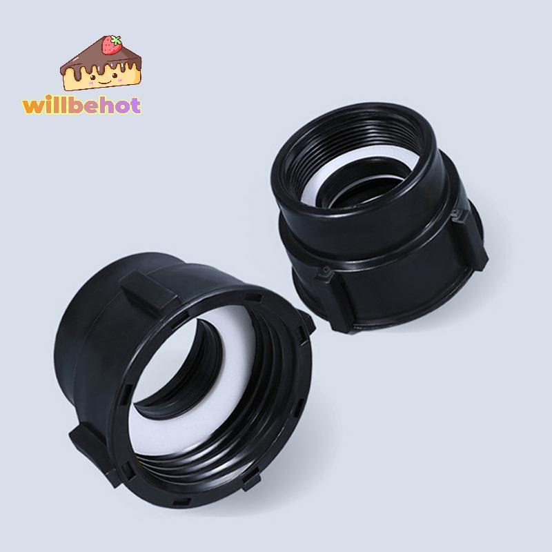 [Willbehot-t] 1PC IBC Tank Adapter 75 มม.ถึง 60 มม.ด้ายหยาบอุปกรณ์สวนถังน้ําเชื่อมต่อ [ใหม่]