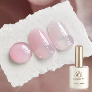 【Local】BORN RETTY Blush Cream Jelly Gel ยาทาเล็บ Ice Clear Nude สีชมพู UV Soak Off Gel วานิชเล็บหยกเจล 15ml