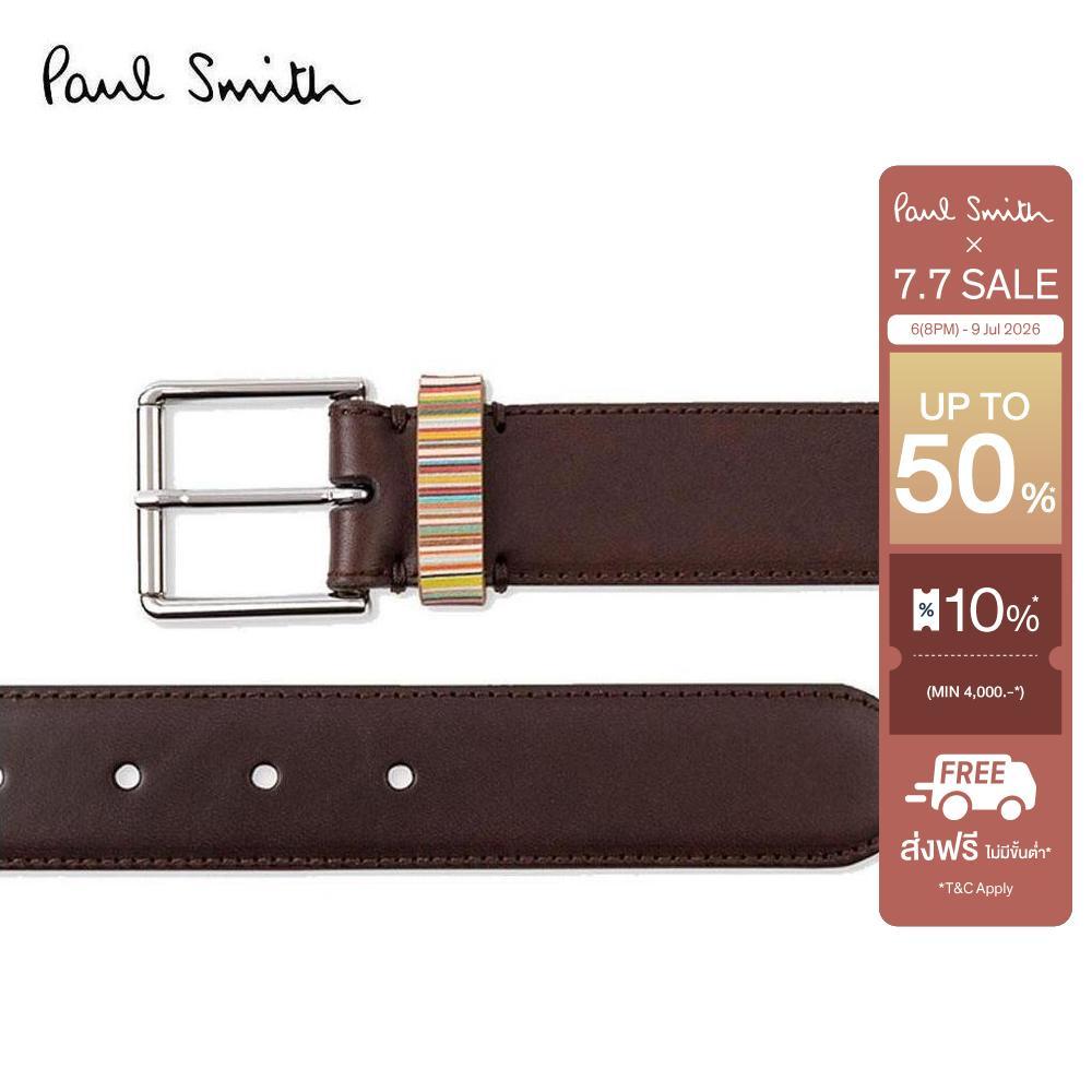 Paul Smith เข็มขัดผู้ชาย รุ่น M1A-4950-BMULKE-66 สี Chocolate