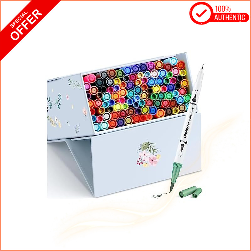 Ohuhu 100-Color Brush & Fine Markers
Ohuhu 120-Color Dual Tip Brush Markers
Ohuhu 160-Color Dual Tip