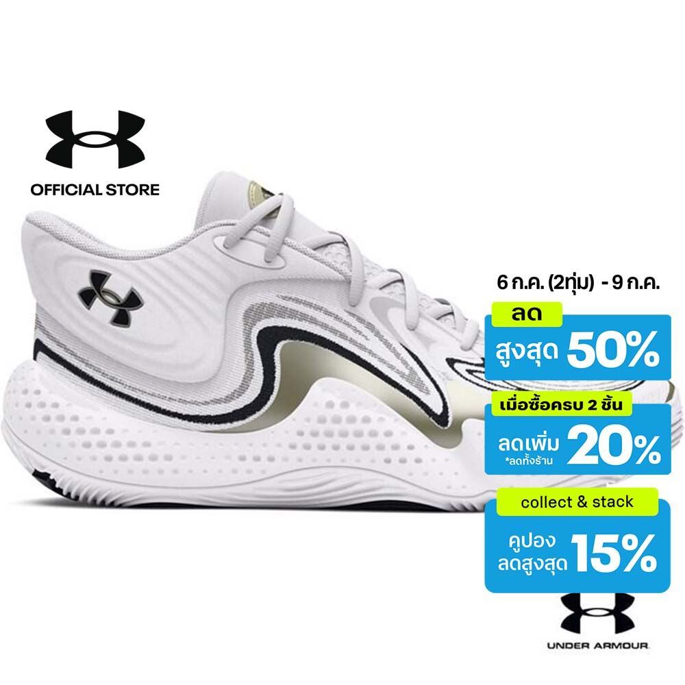 Under Armour รองเท้าบาสเกตบอล UA Spawn 6 Mid ยูนิเซ็กส์