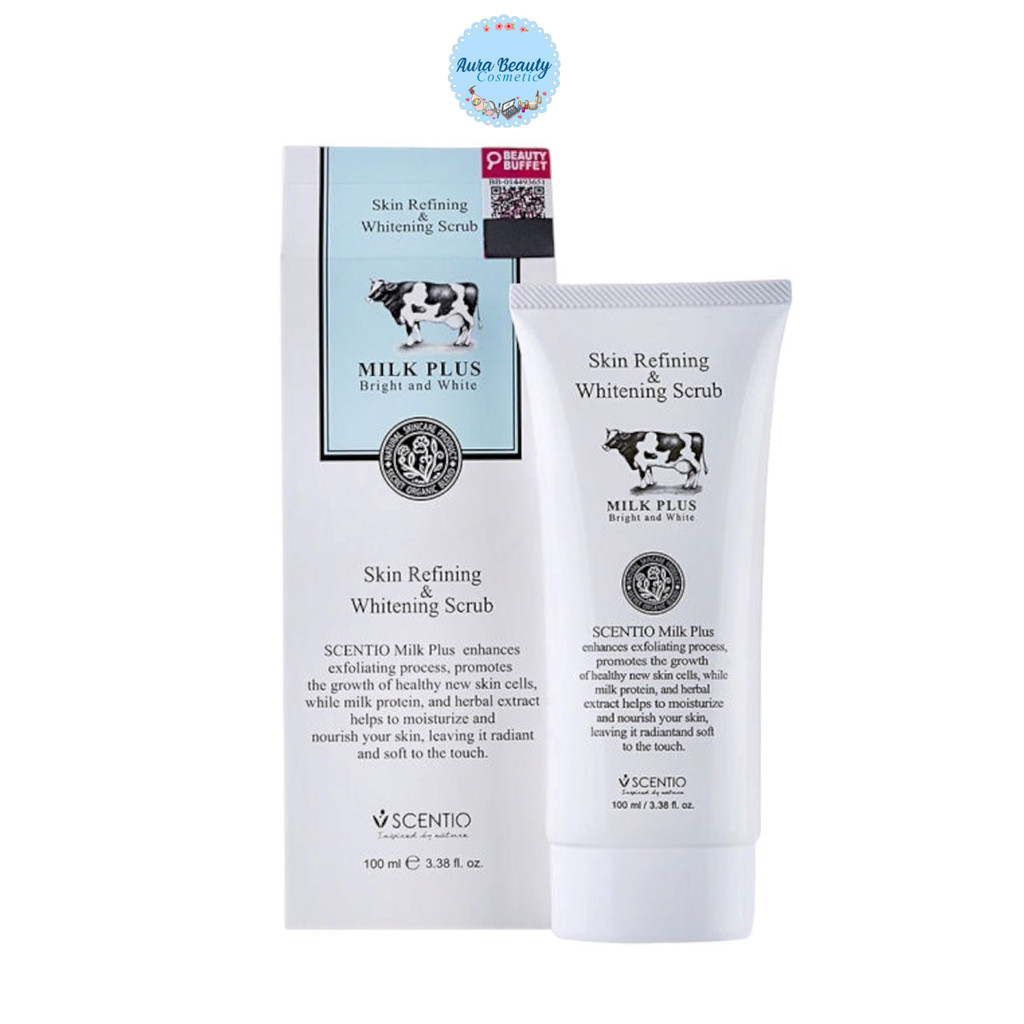 Beauty Buffet Scentio Milk Pus Skin Refining And Whitenning Scrub เจลนม สครับผิว เจลขัดขี้ไคล 100 มล