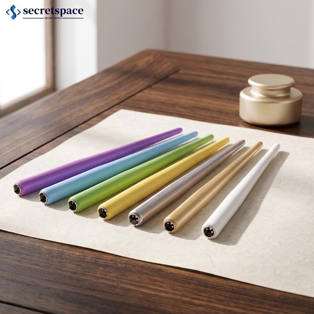 SECRETSPACE Dip Fountain ชุดปากกาไม้สแตนเลส Nib การประดิษฐ์ตัวอักษรการ์ตูนวาด Sketching เครื่องเขียน