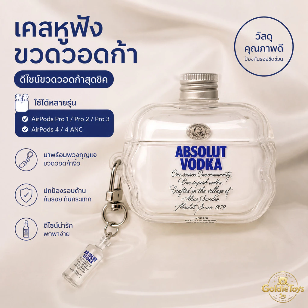 เคสหูฟัง AirPods ซิลิโคนน่ารัก กันกระแทก รองรับ Pro1 Pro2 Pro3 Gen4 4ANC เคสปกป้องหูฟังพกพาง่าย