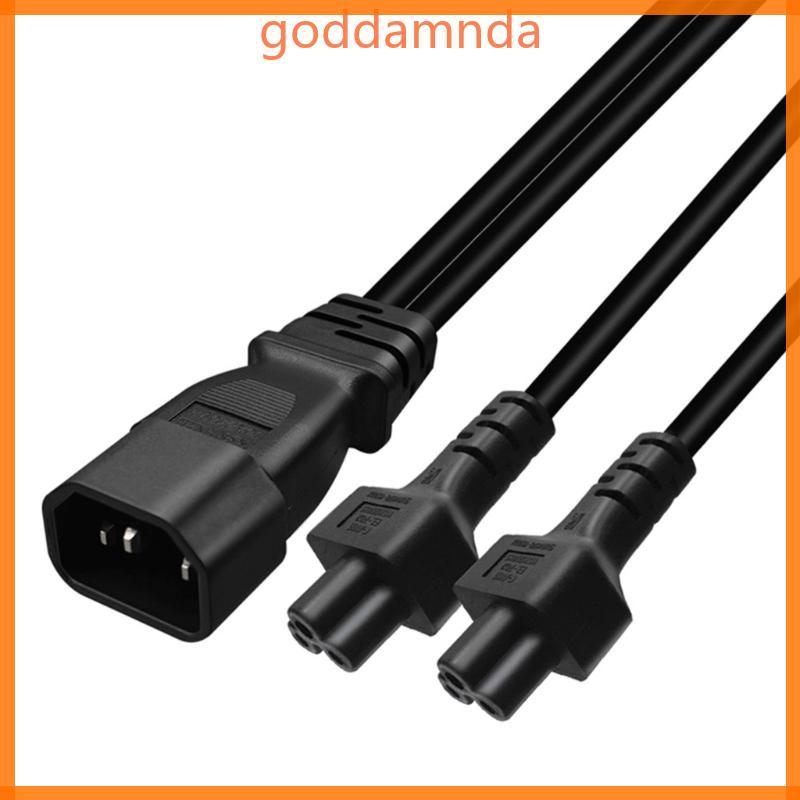 GODD IEC C14 ปลั๊กชายสายไฟสําหรับ IEC320-C5 + C5 หญิงสายต่อ