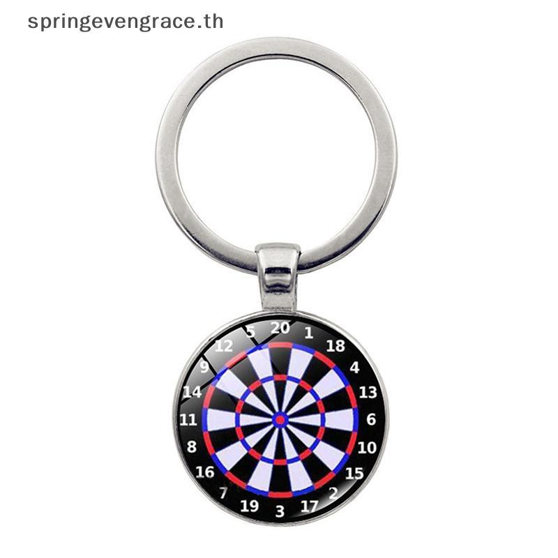 Springevengrace แฟชั่น Dart Target จี้พวงกุญแจ Digital Target พวงกุญแจจี้รถใหม่