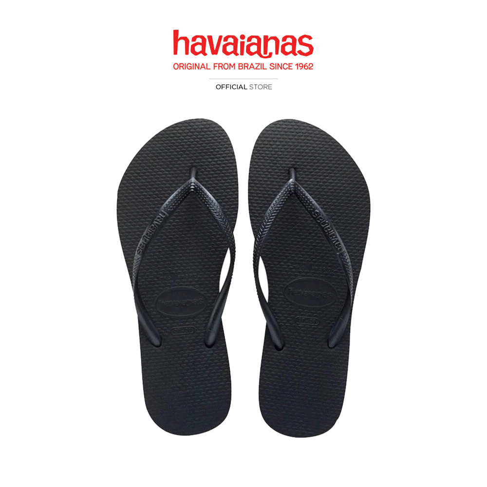 HAVAIANAS รองเท้าแตะ Slim Flip Flops BLACK 40000300090F_C2BKXX