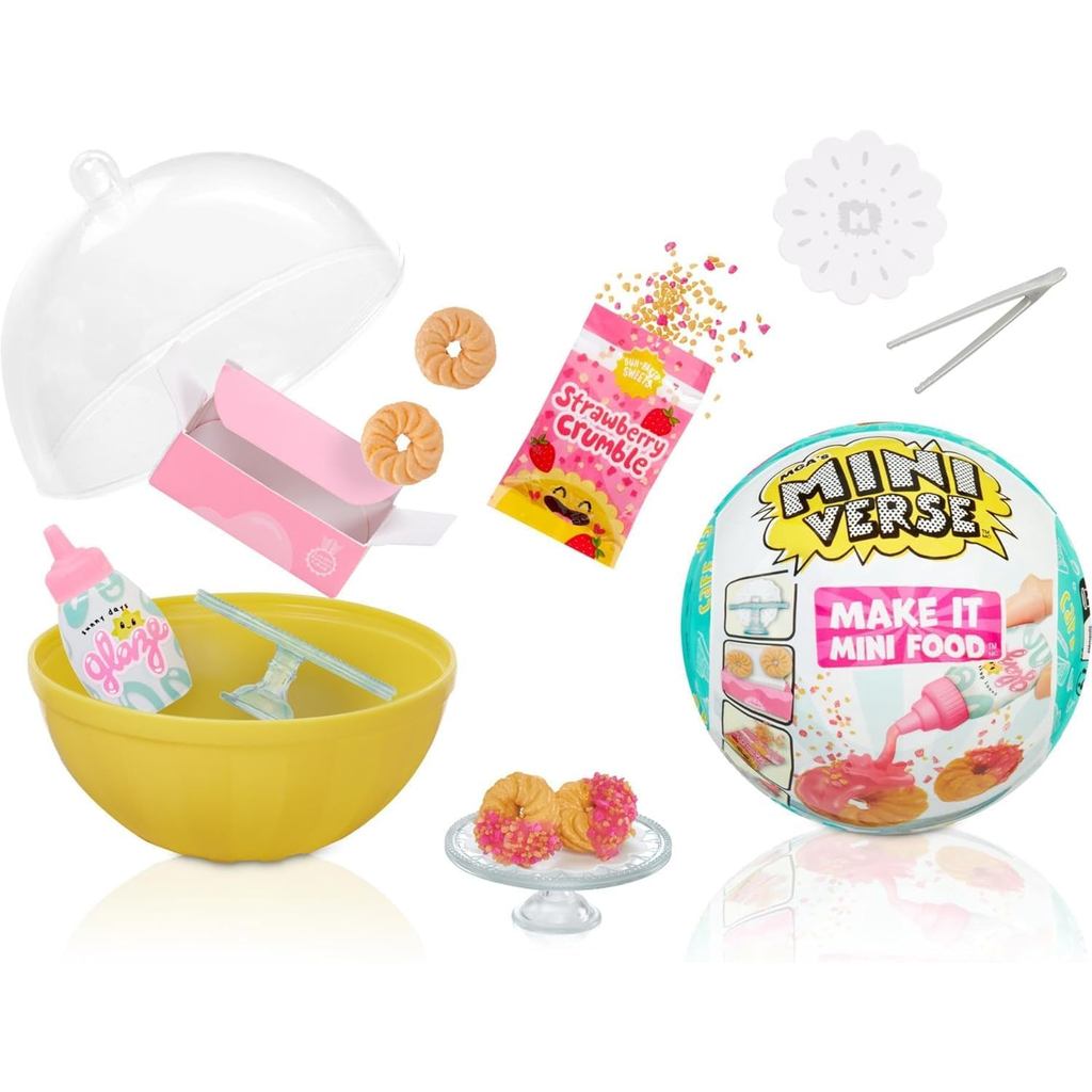 Make It Mini Food Cafe Series 3 ของสะสมขนาดเล็ก - Miniverse ของ MGA, Mystery Blind บรรจุภัณฑ์, DIY, 