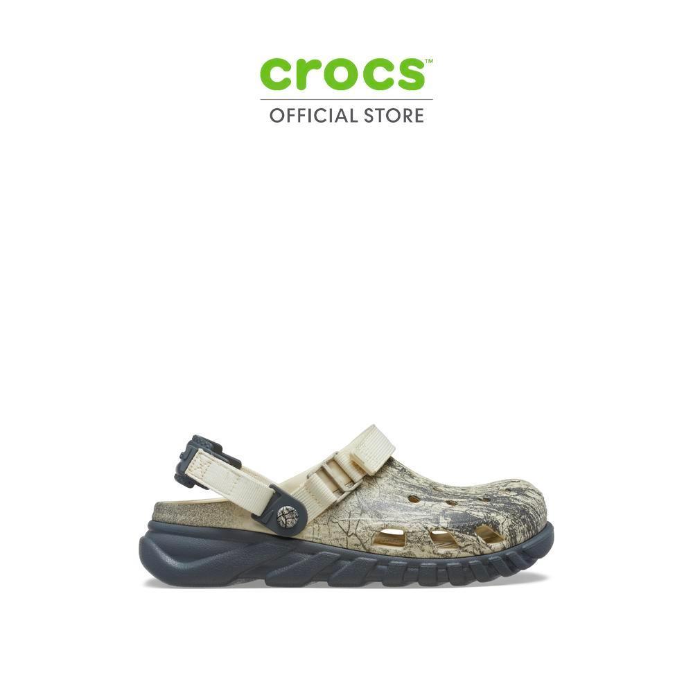 CROCS รองเท้าลำลองผู้ใหญ่ DUET MAX II FOREST CRACKLE - BONE/MULTI