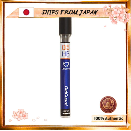 SHIPS FROM JAPAN Zebra Mechanical Pencil Refills, DelGuard Refills, 0.5 HB, P-LD10-HB, Body Dimensio
