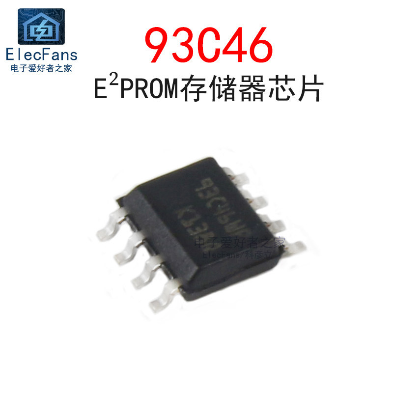 ((2 ชิ้น) Original M93C46 93C46WP Serial Port Memory IC Chip 93C46 Patch SOP-8