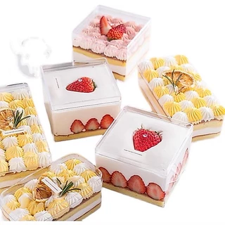 พร้อมส่ง (แพ็ค 20 ใบ) กล่องพลาสติก/cake box/กล่องใส่ของจิปาถะ