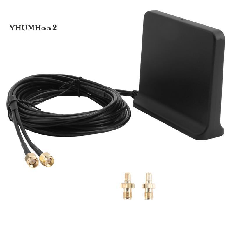 [yhumh002]Signal Boost 5G 4G LTE 3G GSM Mimo Aerial High Gain 12Dbi 600-6000Mhz ภายนอก Omni WiFi Ant