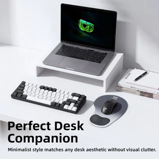 GOOJODOQ Mouse Pad การออกแบบส่วนที่เหลือข้อมือรูปตัว U Stable และไม่ลื่นฐาน PU วัสดุซิลิโคนอ่อนนุ่ม