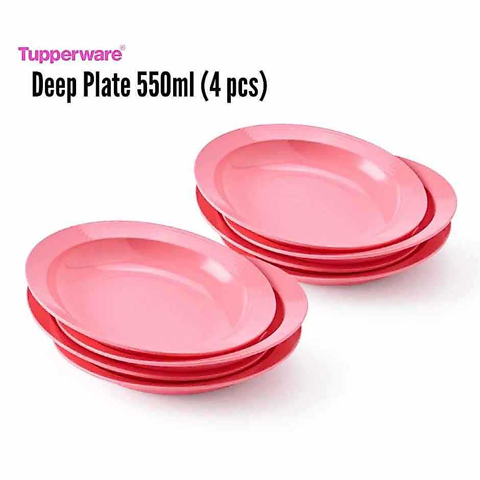 TAKN Tupperware Gourmet Deep Plate 550ml จานอาหารค่ําที่ล้ําลึกของ Laksa