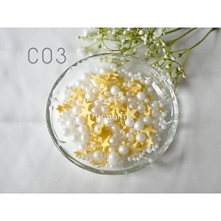 น้ำตาลตกแต่งเค้ก ตกแต่งคัพเค้ก กินได้คละแบบ สีน่ารักมาก 30g