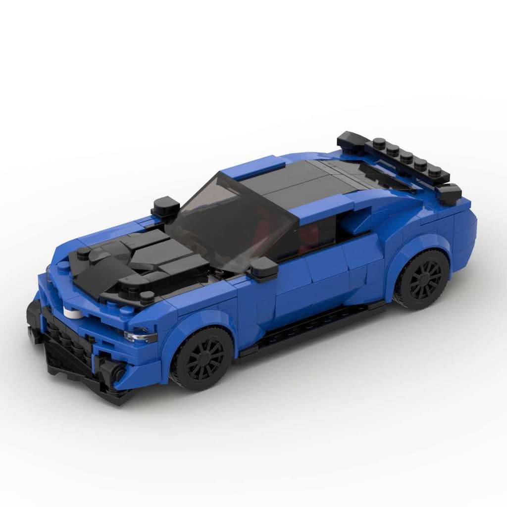 มอค-185973Creative ใช้งานร่วมกับ Lego Building Blocks Chevrolet Camero ZL1 1LE Muscle Car Puzzle Ass