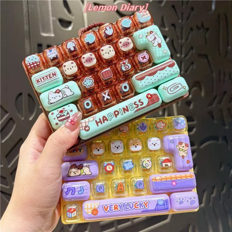 แอลดี| น่ารักซิลิโคนซึมเศร้าของเล่น26ที่สําคัญปุ่มกดของเล่นกระเป๋าแฟชั่นแขวนเครื่องประดับสําหรับพรรคของขวัญเล็กๆใหม่