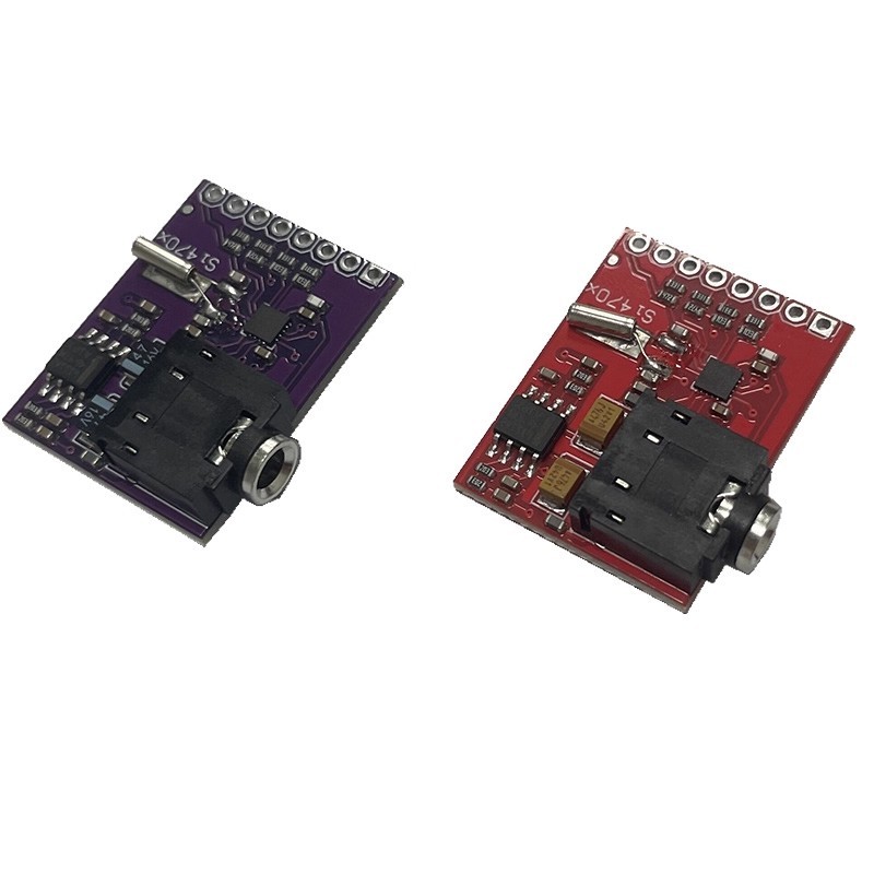 MCU-470 Si4703 บอร์ดประเมินจูนเนอร์ FM เก็บเกี่ยว音调อะแดปเตอร์เริ่มต้น发板