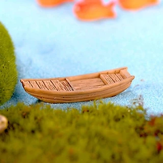 6)เรือโมเดล เรือจิ๋ว ของจัดสวนจิ๋วสวนถาด ขนาดเล็ก