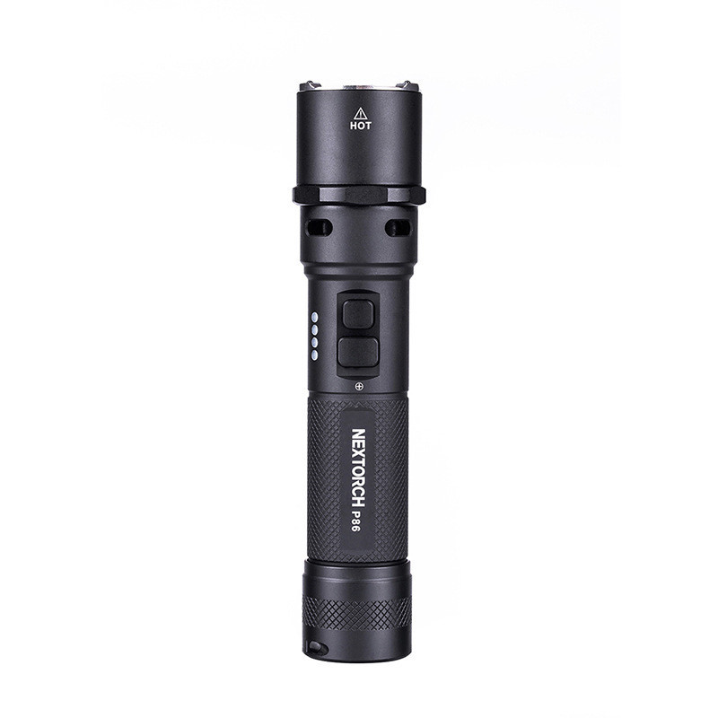 NEXTORCH NEXTORCH P86 เสียงแสงหนึ่งไฟฉายนกหวีดอิเล็กทรอนิกส์ที่ชัดเจนแสงสดใส Decibel W