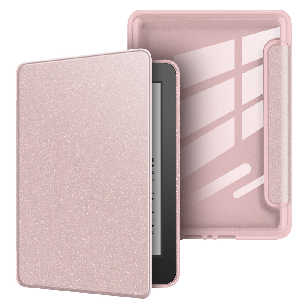 อะคริลิคกลับ Premium Glitter PU หนังสมาร์ทสําหรับ Kindle Paperwhite 10th 6 2018 PQ94WIF พร้อม Auto S