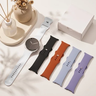 No Gaps Two Tone สายซิลิโคนซิลิโคนสําหรับ Samsung Galaxy Watch 9/8 40 มม.44 มม.นาฬิกา 8 คลาสสิก 46 มม.สายรัดข้อมือ