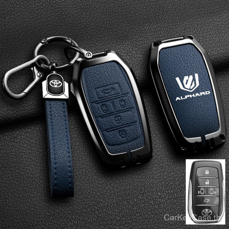 Alphard ฝาครอบกุญแจรถพวงกุญแจสําหรับ Toyota Alphard Remote Key Case Key Fob Protector