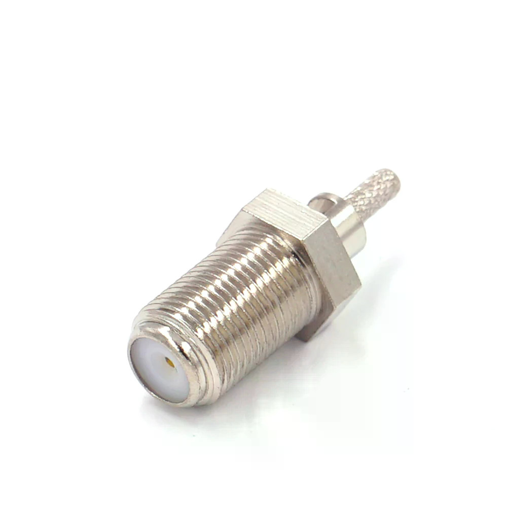 1 ชิ้น F ประเภทอะแดปเตอร์หญิงสําหรับ RG179 RG316 RG174 สาย RF Connector Coaxial Converter