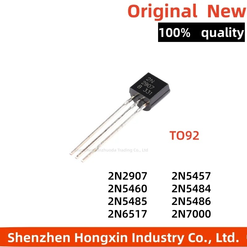 10PCS 2N5460 2N2907 2N5457 2N5454 2N5485 2N6517 2N5486 2N7000 TO92 PNP NPN ทรานซิสเตอร์ขายส่ง