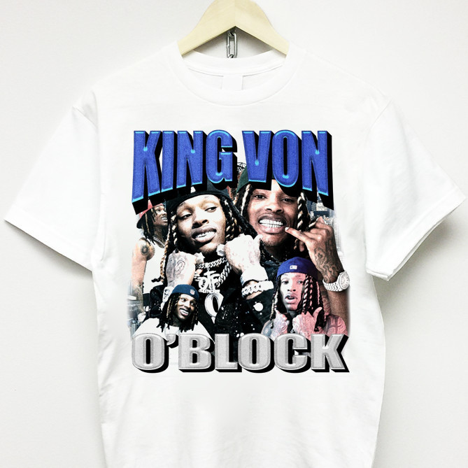 Burtใหม่ King Von เสื้อยืด Vtg Rap Tee Chief Lil Dork Yachty Playboi Carti Kanye Tour
