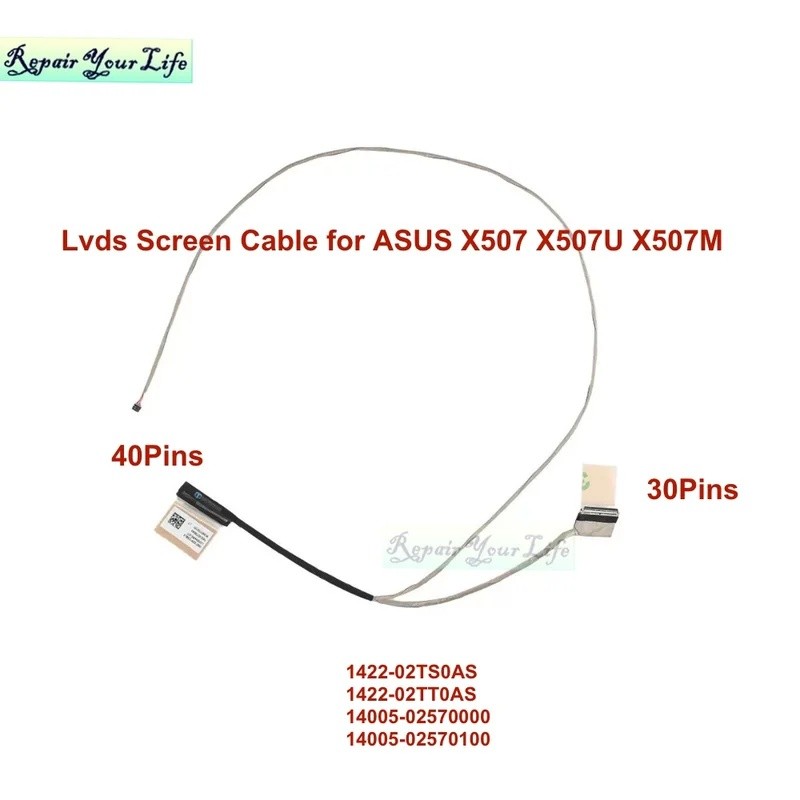 ใหม่ 1422-02TT0AS 02TS0AS LCD LVDS สายหน้าจอสําหรับ ASUS X507 X507U X507LA X507M UA X507UB Y5000U ED