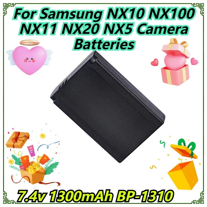 7.4v 1300mAh BP-1310 สําหรับ Samsung NX10 NX100 NX11 NX20 NX5 แบตเตอรี่กล้อง