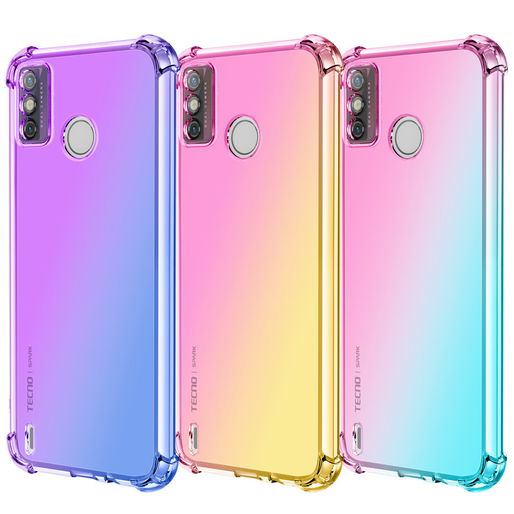 +TECNOSpark GO เคสโทรศัพท์ POVA3 กันกระแทก SPARK GO2022 Gradient SPARK8P เหมาะสําหรับ 7.22