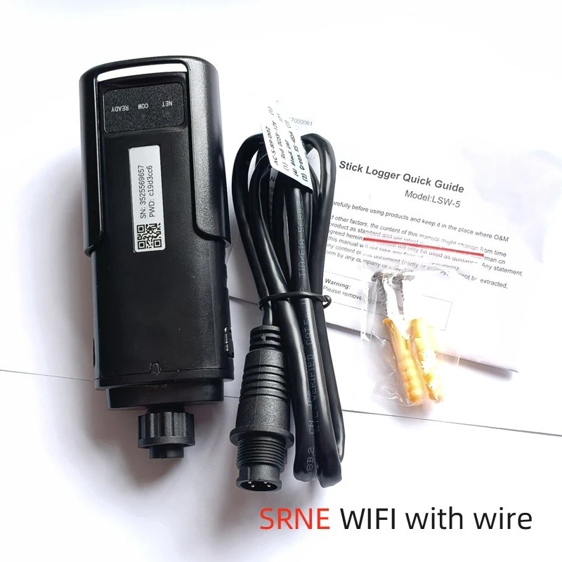 SRNE Wifi-Port .แอปเว็บ/โทรศัพท์บนการตรวจสอบสายอินเวอร์เตอร์พลังงานแสงอาทิตย์ไฮบริดเชื่อมต่อสําหรับ 