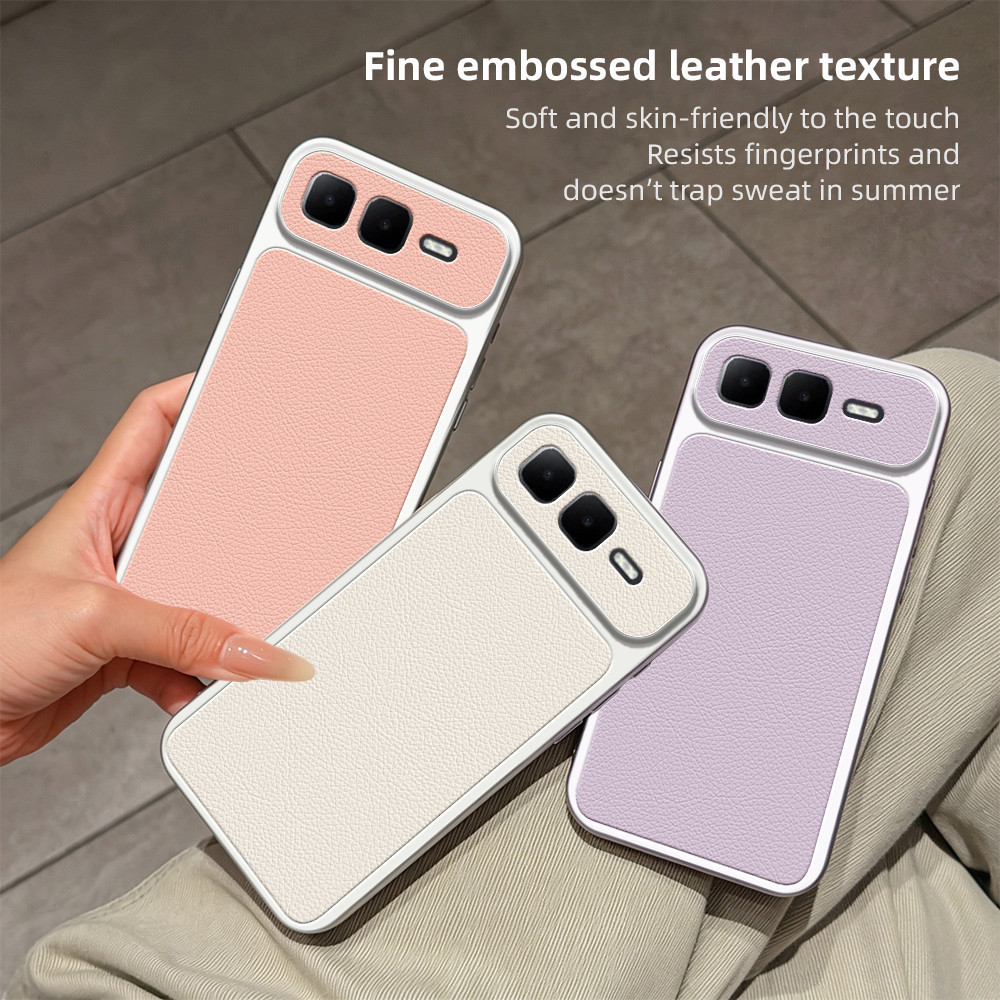 เคส Infinix SMART 10 PLUS X6725B_C X6725B ครอบคลุมเต็มหน้าจอป้องกันการตกนิ่มหนังเนื้อเคสโทรศัพท์