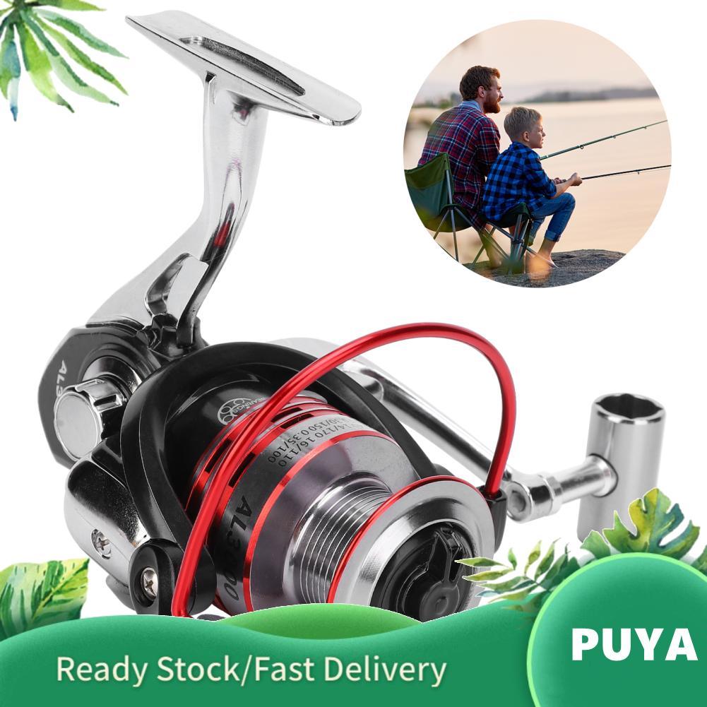 Puya Puya AL Metal SPINNING Reel 13 + 1BB 5.0:1 อัตราส่วนเกียร์แบบพับได้ Rocker ARM ล้อตกปลาอุปกรณ์เ