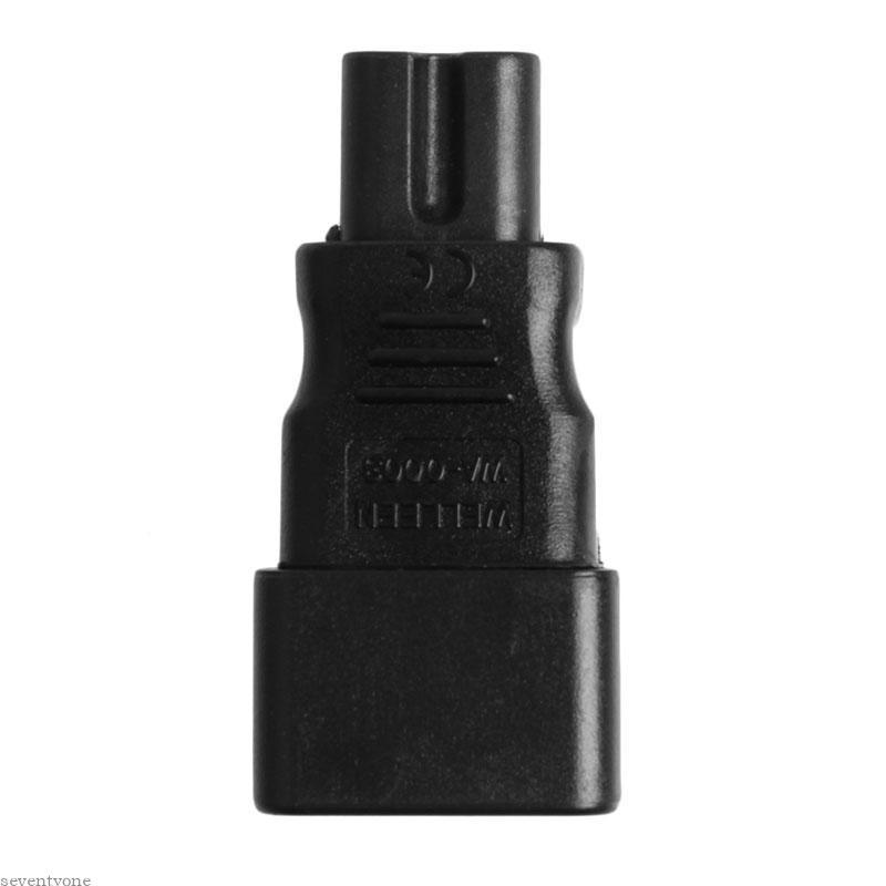 SV C14 ถึง C7 ปลั๊กไฟอะแดปเตอร์ AC IEC C7 แบนตรงปลั๊ก IEC C14 3 เสาสําหรับโน้ตบุ๊คแล็ปท็อปซ็อกเก็ตเช