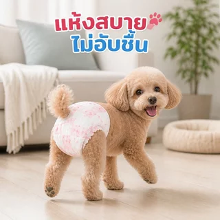 SKISOPGO ผ้าอ้อมสุนัขเพศผู้ ผ้าอ้อมสัตว์เลี้ยง แพมเพิสสุนัข ตัวเมีย สำหรับสุนัขและแมว ผ้าอ้อมน้องหมา