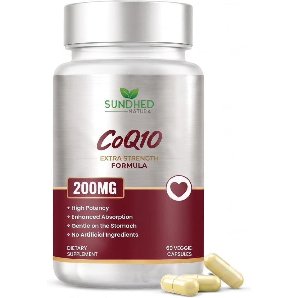 Coenzyme Q10 400mg อาหารเสริม Coenzyme Q10 60 แคปซูลมังสวิรัติ