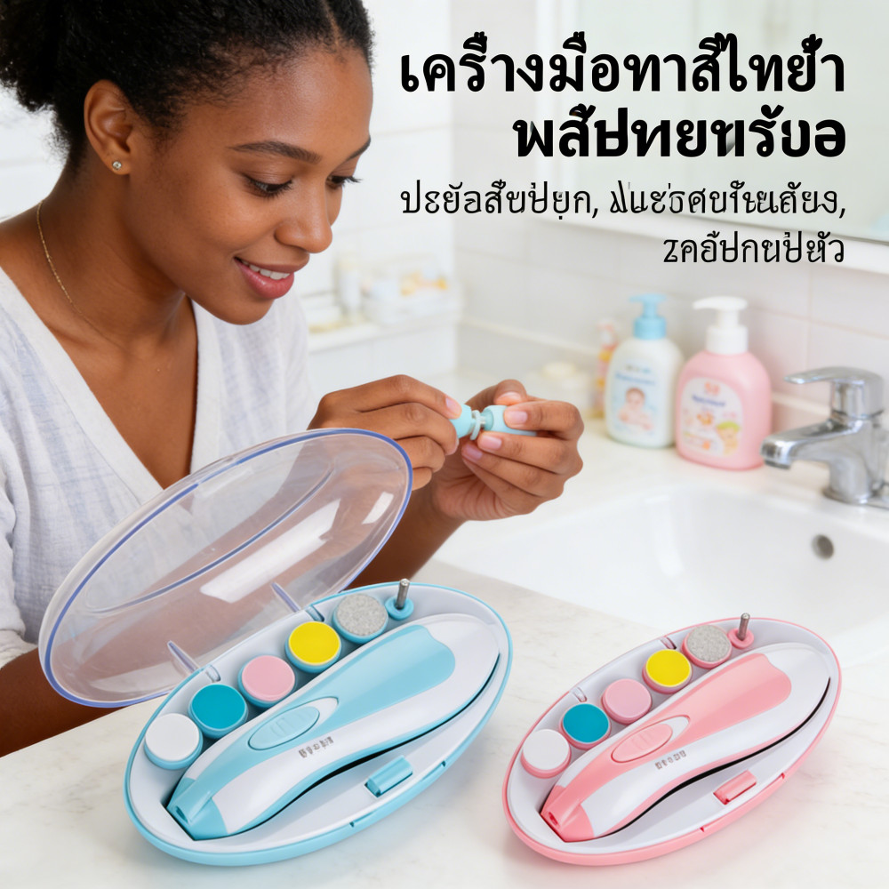 ลับไฟฟ้าเด็กกรรไกรตัดแบบเงียบสำหรับทารกป้องกันหนีบ