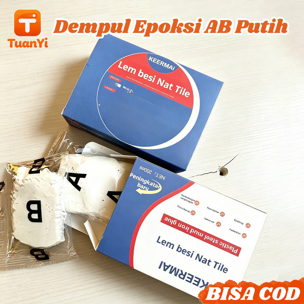 MESIN สีขาว AB Epoxy Putty 100g 160g Anti-Leak กันน้ําร้อนเย็นน้ํามันซ่อมรั่วท่อ Crack ถังเครื่อง Ep