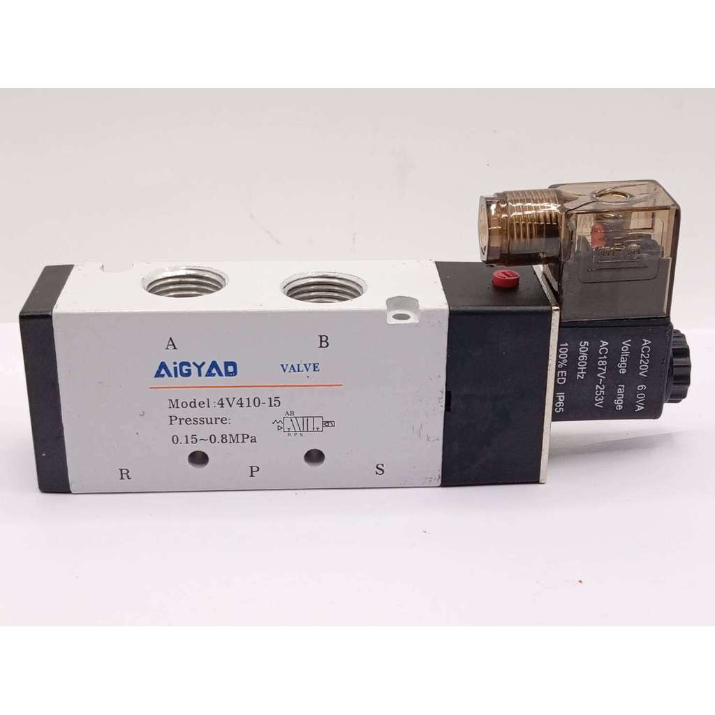 4V410-15 โซลินอยด์วาล์ว 5/2 4V410-15 220V