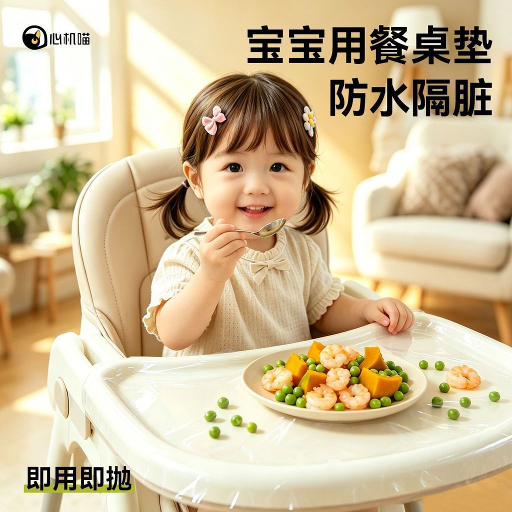 Waterproof baby chair cover, portable, washable, disposable, suitable for children, for eating out, 