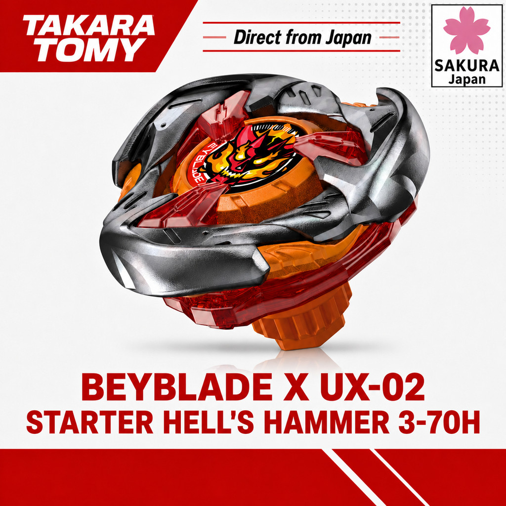 BEYBLADE X UX-02 Starter Hell's Hammer 3-70H