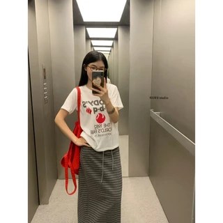 ❤ 🧵 🇰🇷 W10359 Everyday Tee ที่หยิบมาใส่ได้ทุกวัน เสื้อยืดลายกราฟิกวินเทจ ดีไซน์เรียบ แฟชั่นเกาหลี TAG WG.WE 🧡