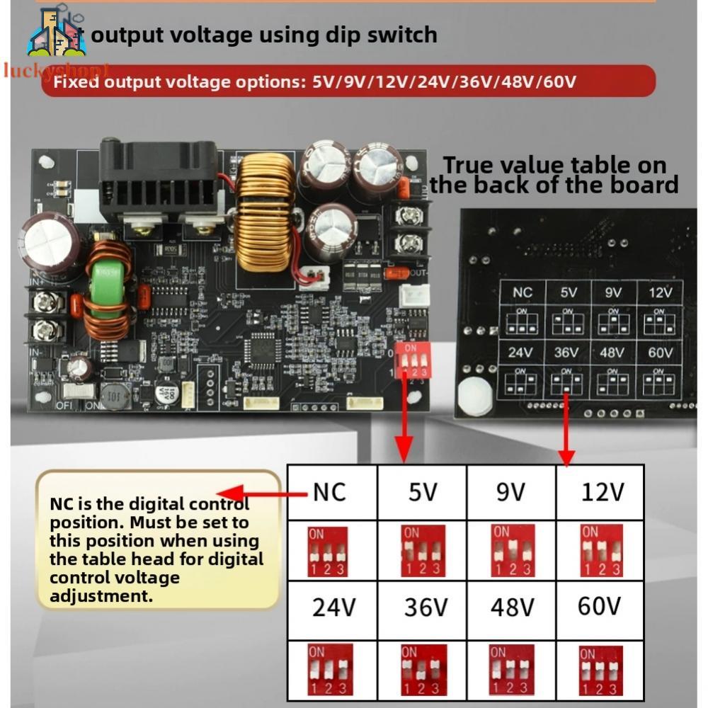 แหล่งจ่ายไฟ CNC DC พัดลมระบายความร้อนอัตโนมัติ 0-60V ช่วงเอาต์พุต 1200W Max Power