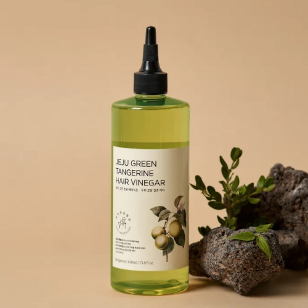True.LAB Jeju Green Tangerine Hair Vinegar, 410ml, การดูแลเส้นผมด้วยหนังศีรษะ