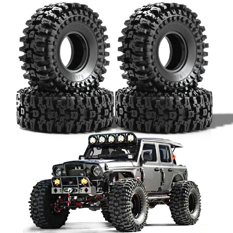 4PCS 1.9 "C Crawler ยางสําหรับ 1/10 FCX10 Axial SCX10 Pro SCX10 UTB18 TRX4 Redcat Gen8 7VS4-10